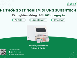 Bệnh viện Đại học Y Dược Shing Mark triển khai xét nghiệm 102 dị nguyên với Hệ thống S-Blot 2 Easy do Sistar Vietnam phân phối