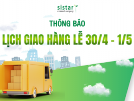 SISTAR VIETNAM THÔNG BÁO LỊCH GIAO HÀNG DỊP LỄ 30/4 & 1/5